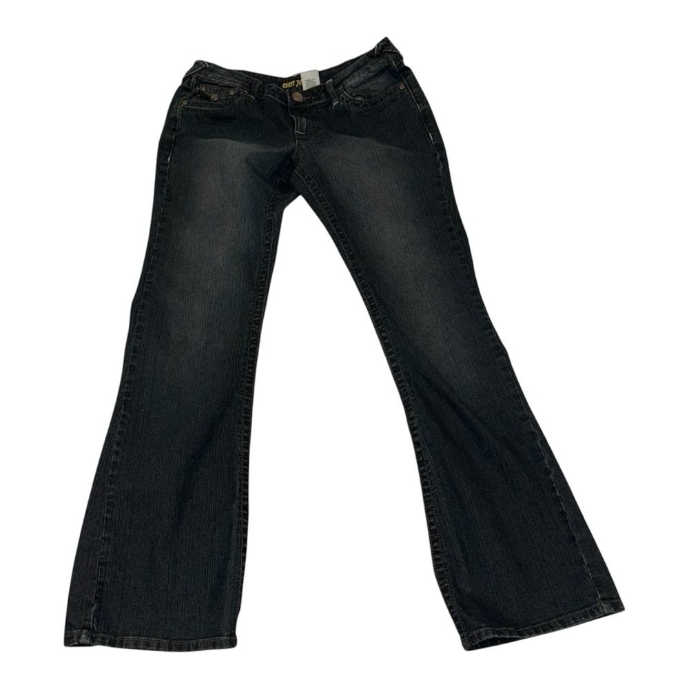 Crest Jeans Blue Black Bootcut Denim with Heart Pocket Detail Women’s 7/8 ARH